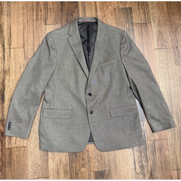 Tommy Hilfiger Other - Tommy Hilfiger Sports Coat Jacket Trim Fit Size 46R Brown Tan